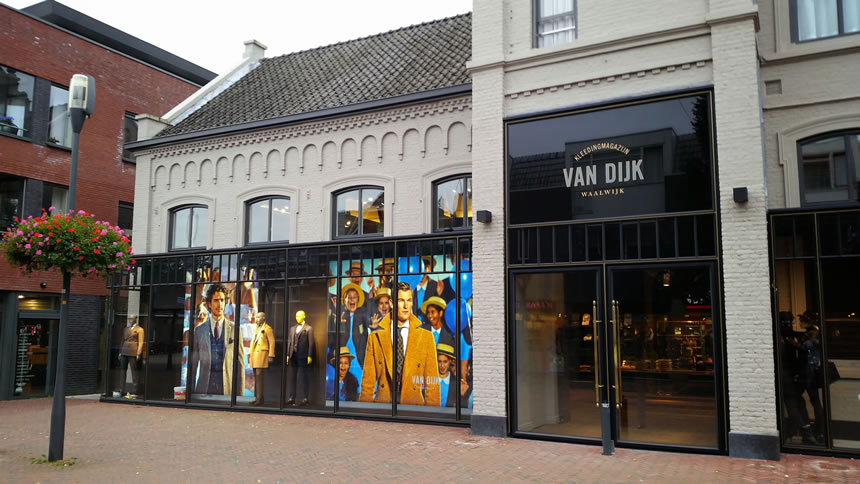 Verbouwing winkel Suit Supply Van Dijk Waalwijk